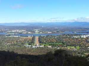 overlooking Canberra