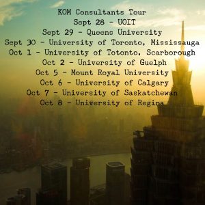 Image from KOM Consultants University Tour